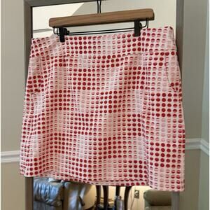 Zac & Rachel Activewear Golf Tennis Circles Print Pull On Skirt Skort Sz 18W